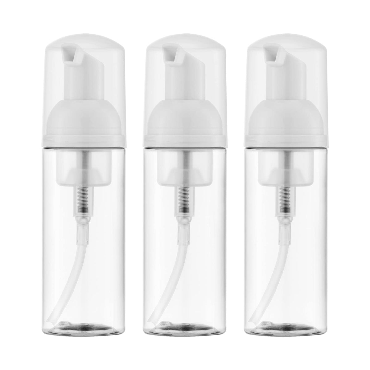 Travel Foam Pump Bottle, 2oz Small Size Foaming Soap Dispenser 30Pack Clear