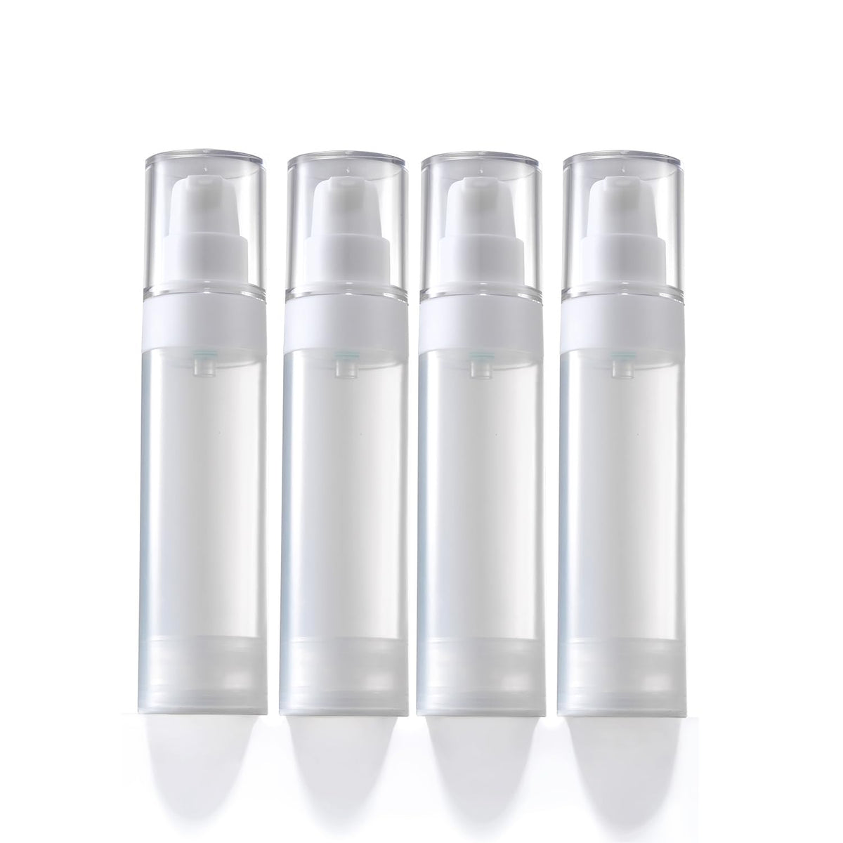 Travel Size Airless Pump Bottles 0.5oz/15ml, 5-Pack