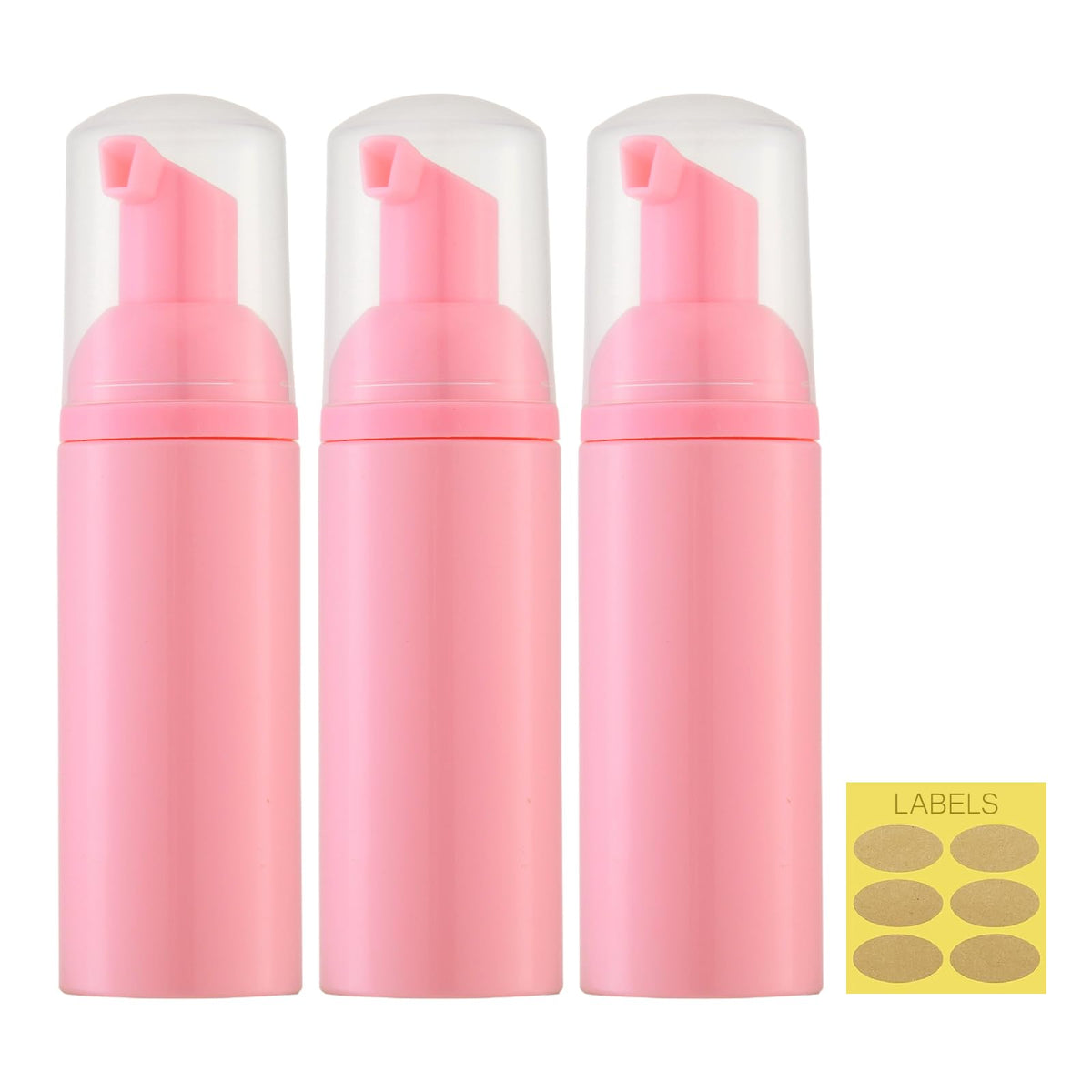 Travel Foam Pump Bottle, 2oz Small Size Foaming Soap Dispenser 30Pack Clear
