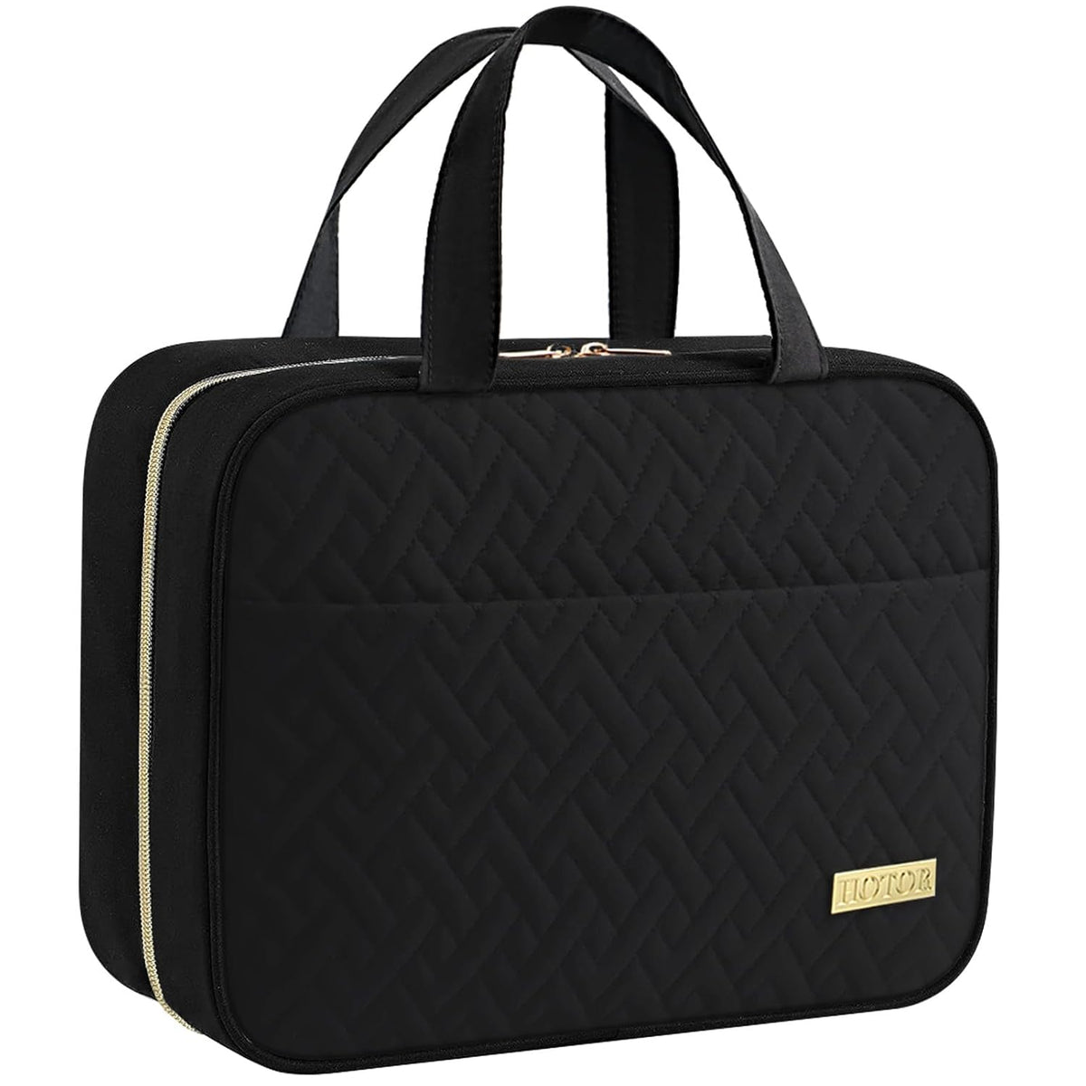 HOTOR Hanging Travel Toiletry Bag Women Men Essentials Black