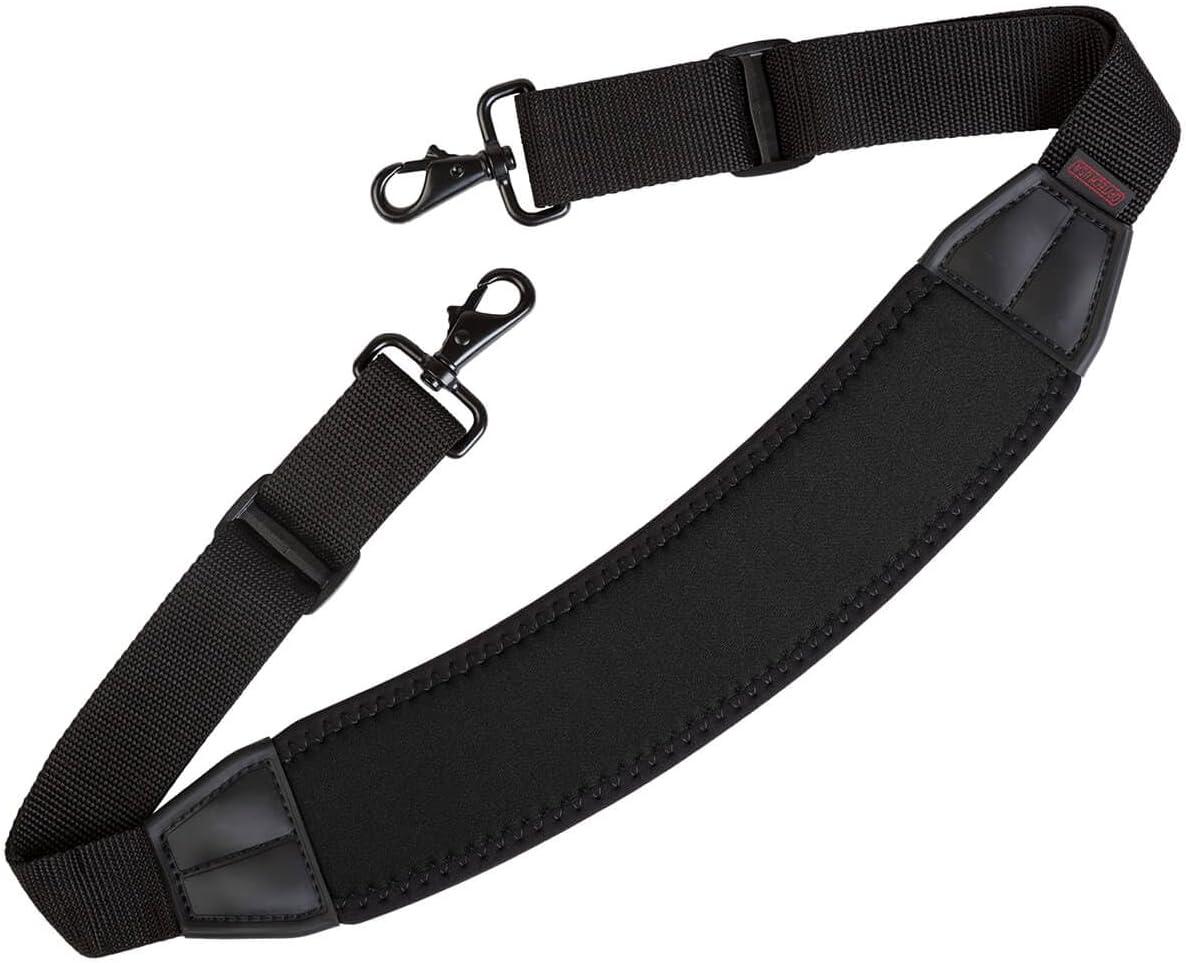 OP/TECH USA SOS Curve Padded Strap – Adjustable, Comfortable Replacement for Bags, Cameras, or Laptops – Ideal for Travel or Daily Use – Black - Made in USA