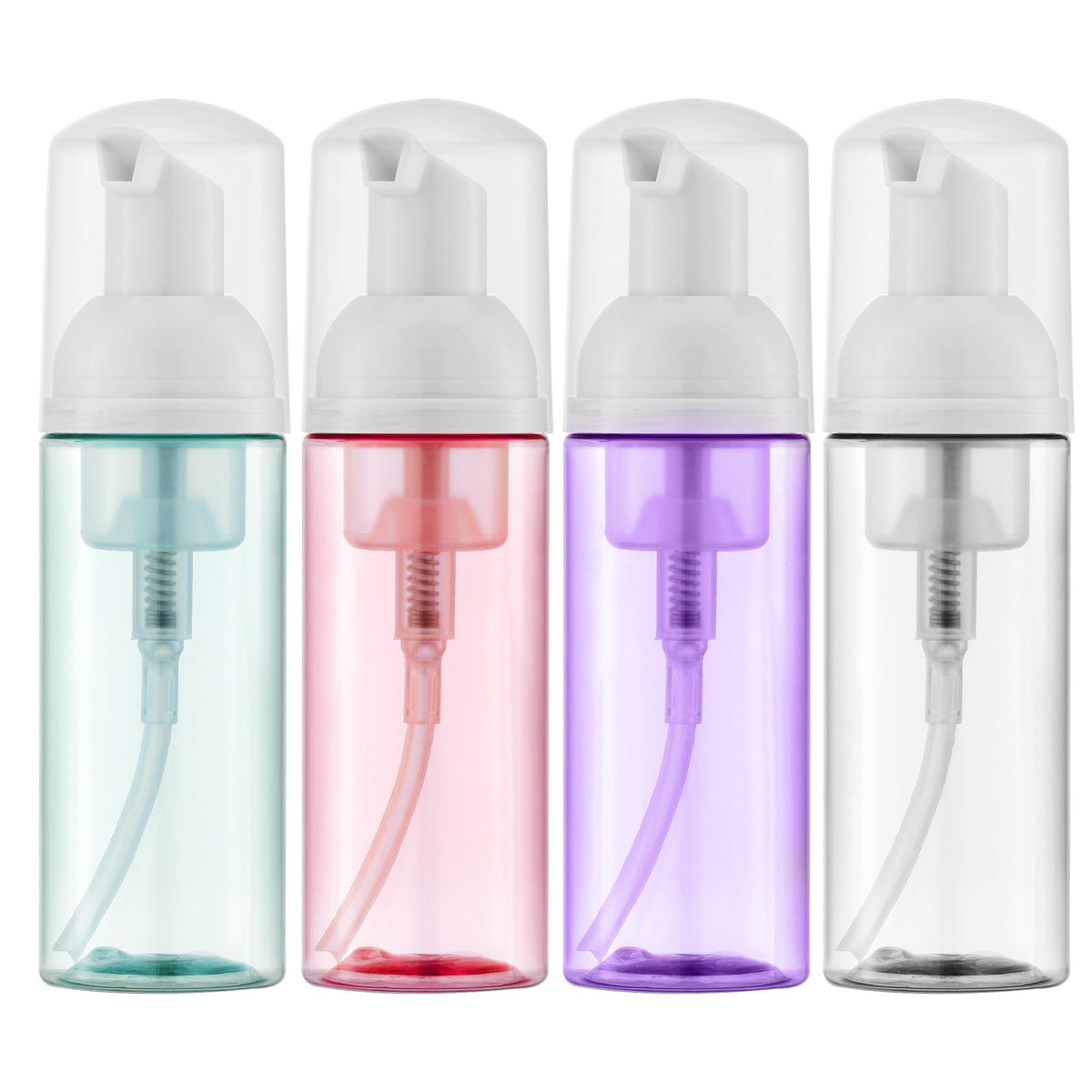 Travel Foam Pump Bottle, 2oz Small Size Foaming Soap Dispenser 30Pack Clear