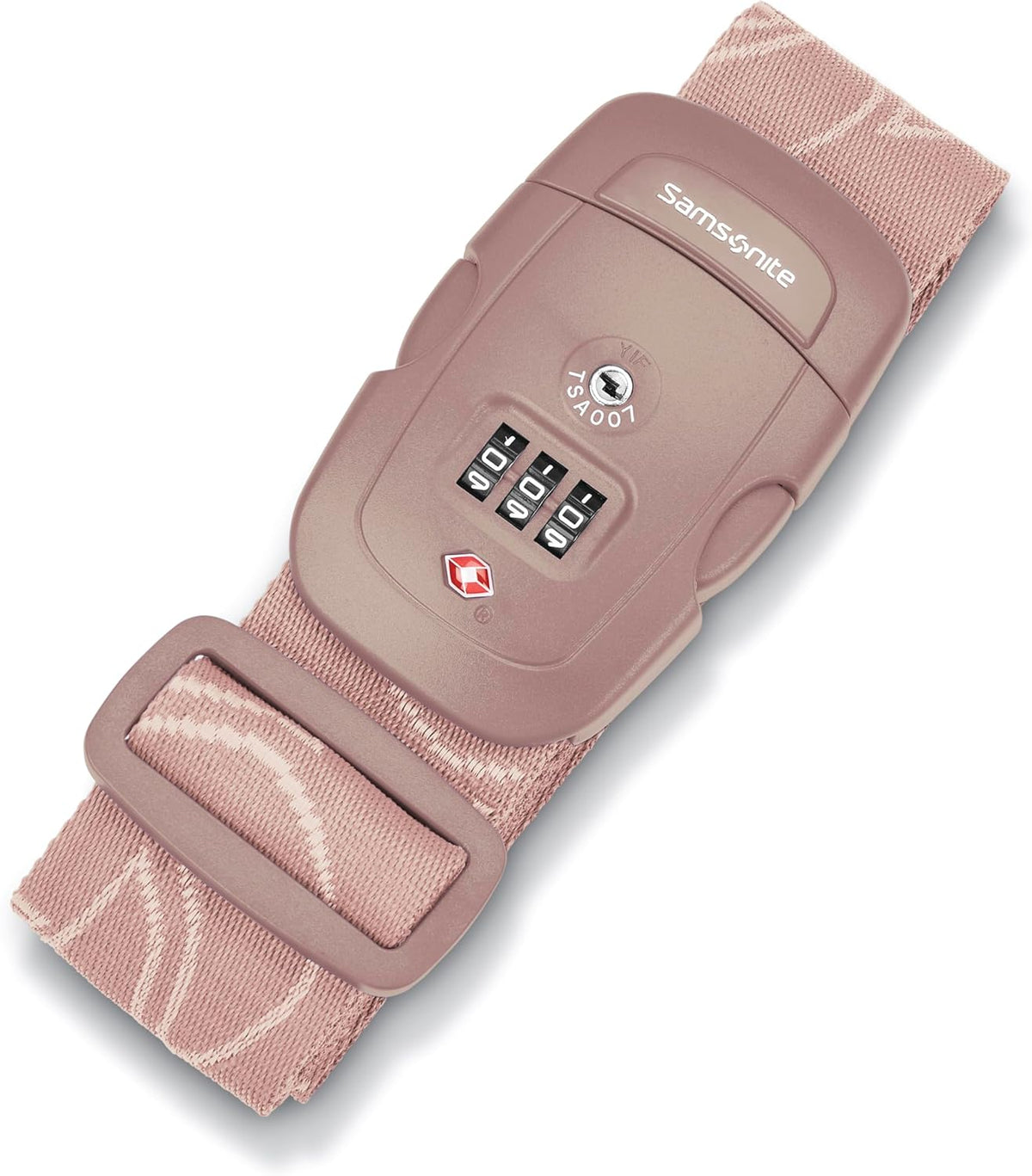 Samsonite 3-Dial Combination Lock, TSA Approved Travel Lock, Dusty Rose