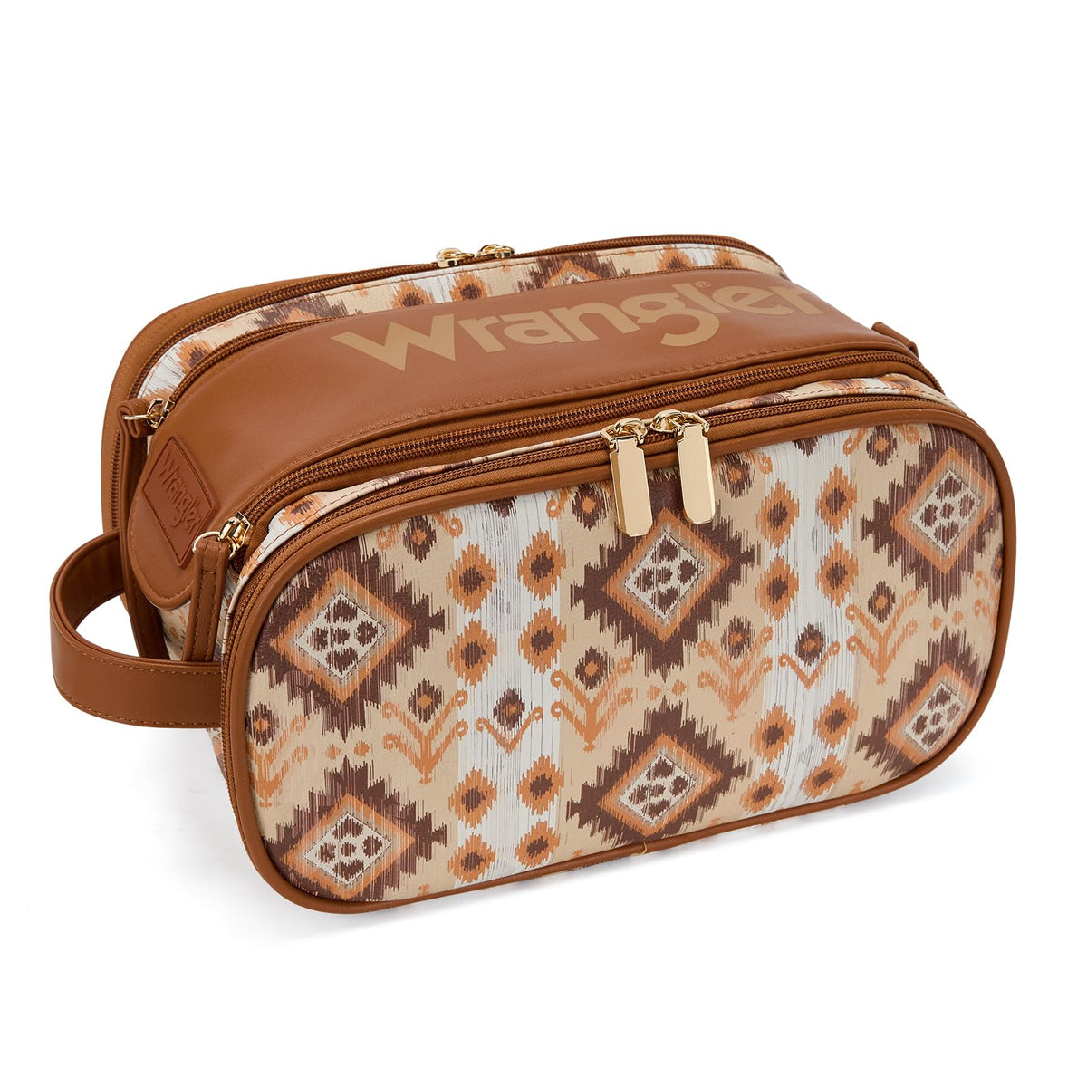 Wrangler Large Makeup Bag Travel Toiletry Bag Portable Cosmetic Bag