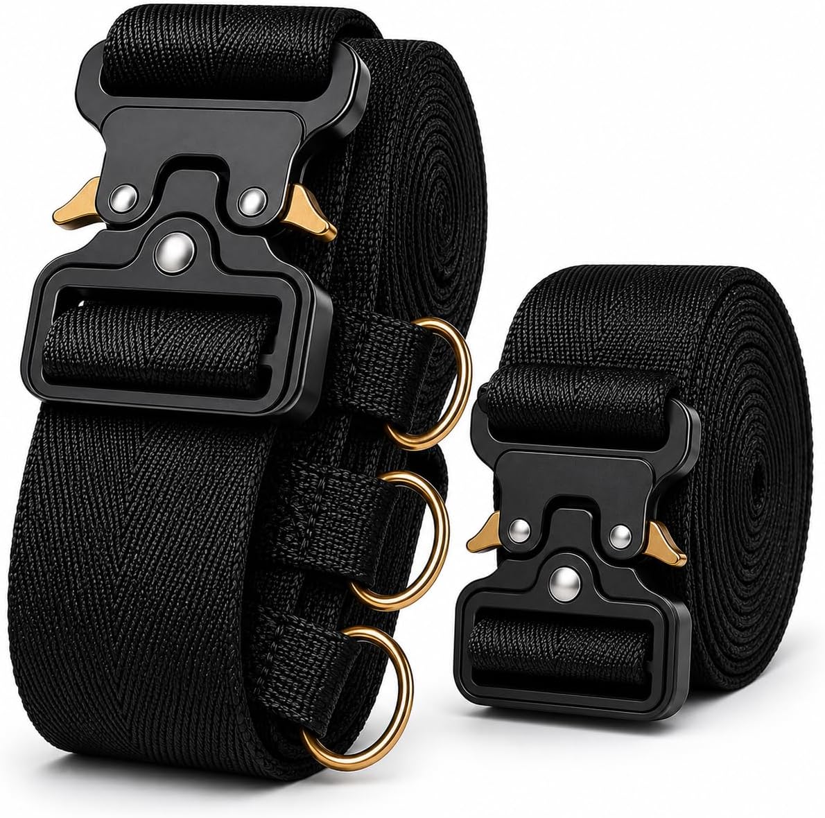 Metal Buckle Heavy Duty Luggage Straps, 2 Pack 10ft x 2in Tie Down Straps