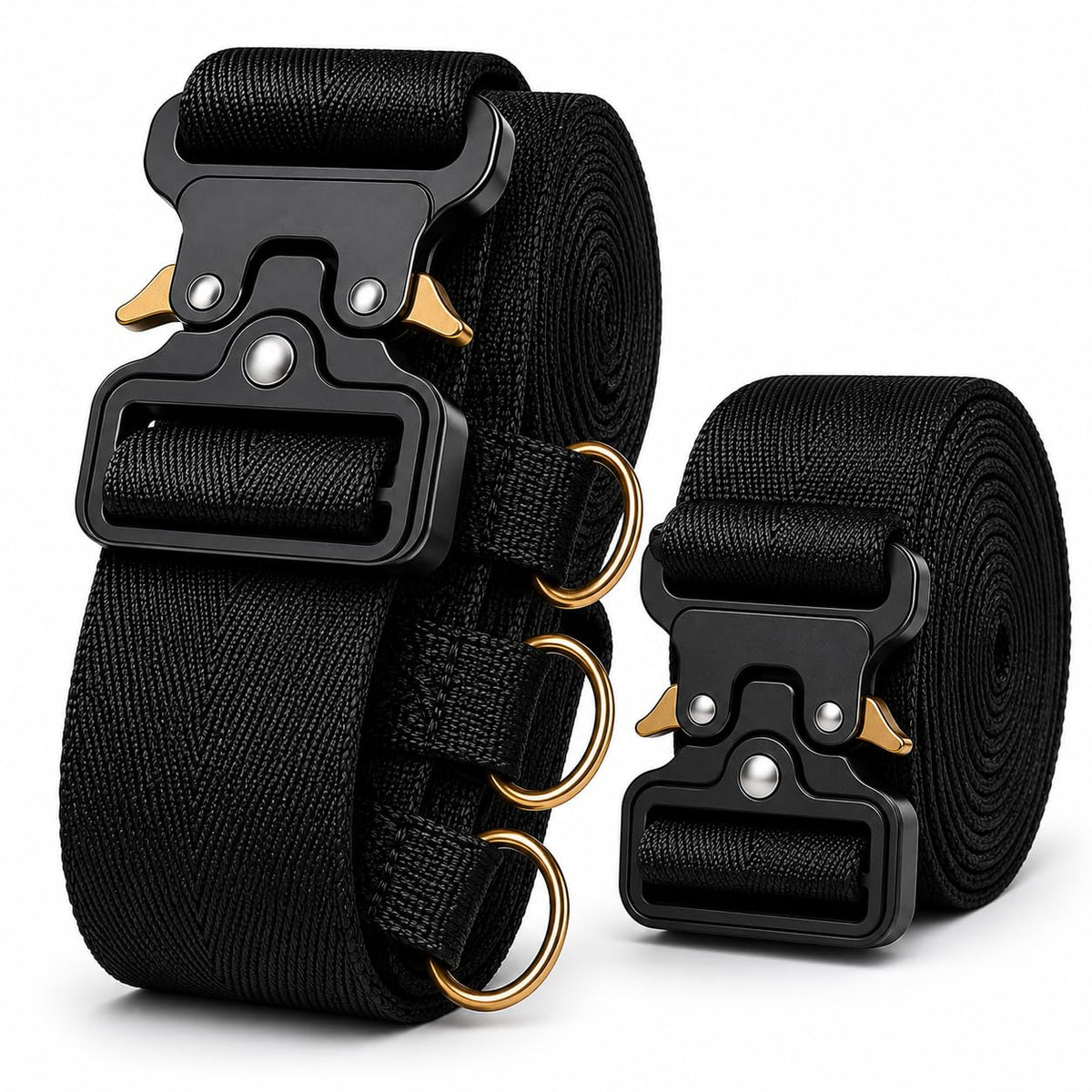 Metal Buckle Heavy Duty Luggage Straps, 2 Pack 10ft x 2in Tie Down Straps