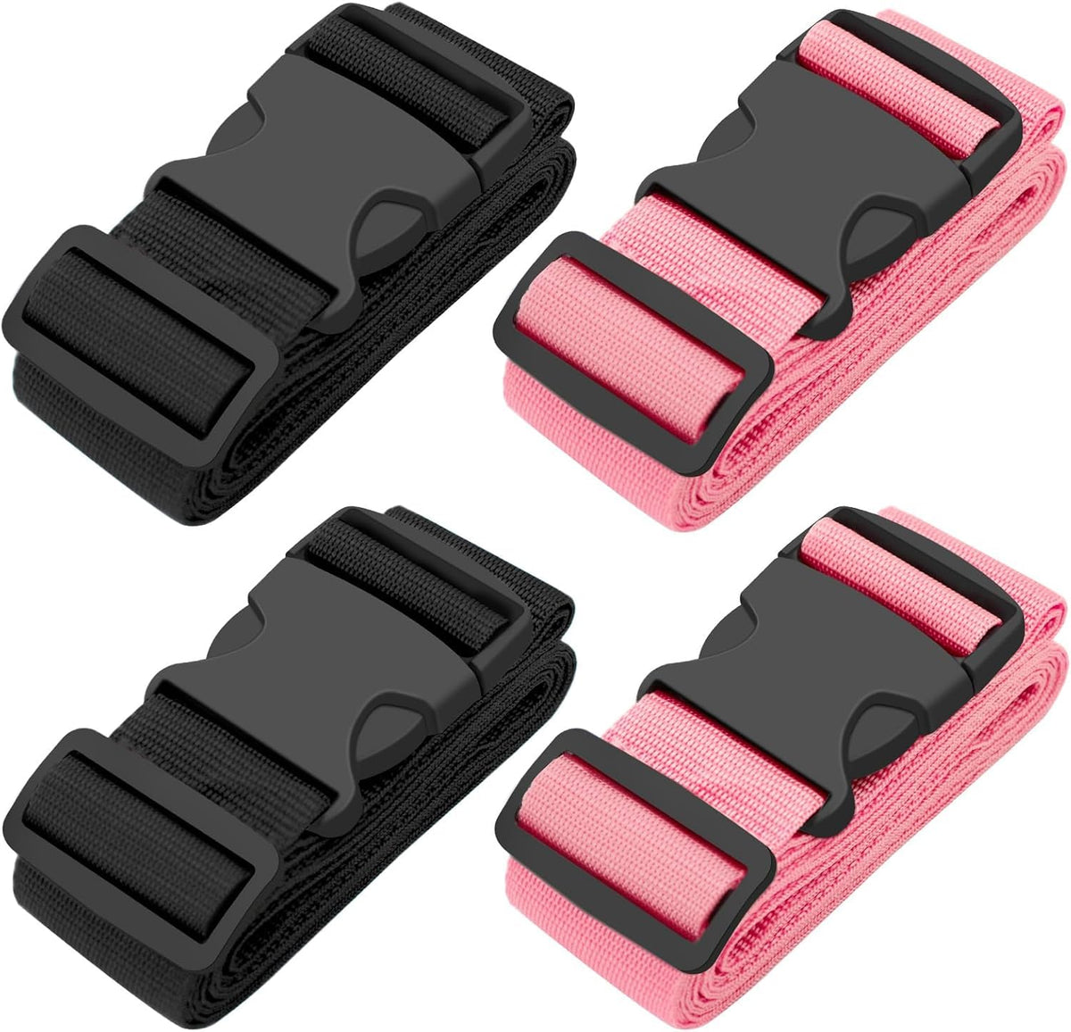 BILIONE Luggage Straps for Suitcases,79" Long Adjustable Luggage Belts
