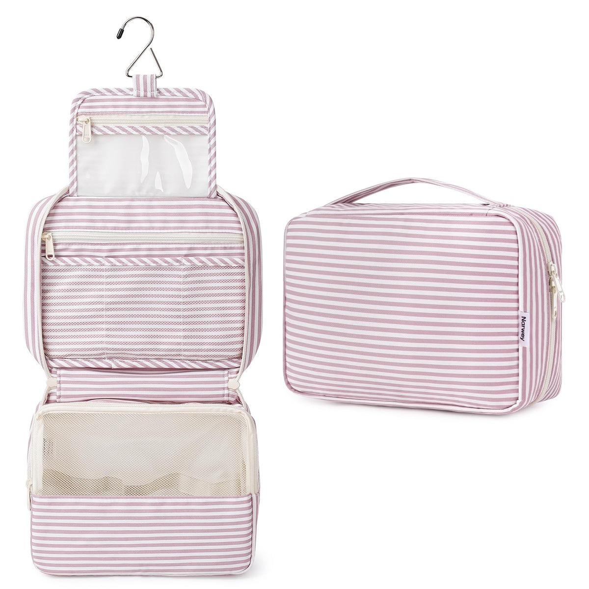 Narwey Hanging Travel Toiletry Bag for Women, Travel Makeup Organizer Bag