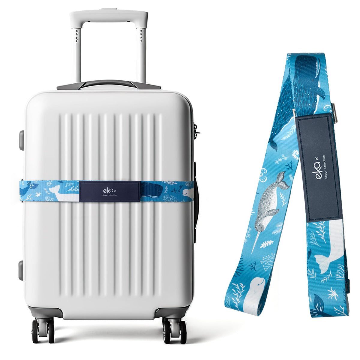 Luggage Straps for Suitcases, Adjustable Luggage Elastic Belt, Travel Essentials for Airport,Station,Vibrant Designs, Puppy
