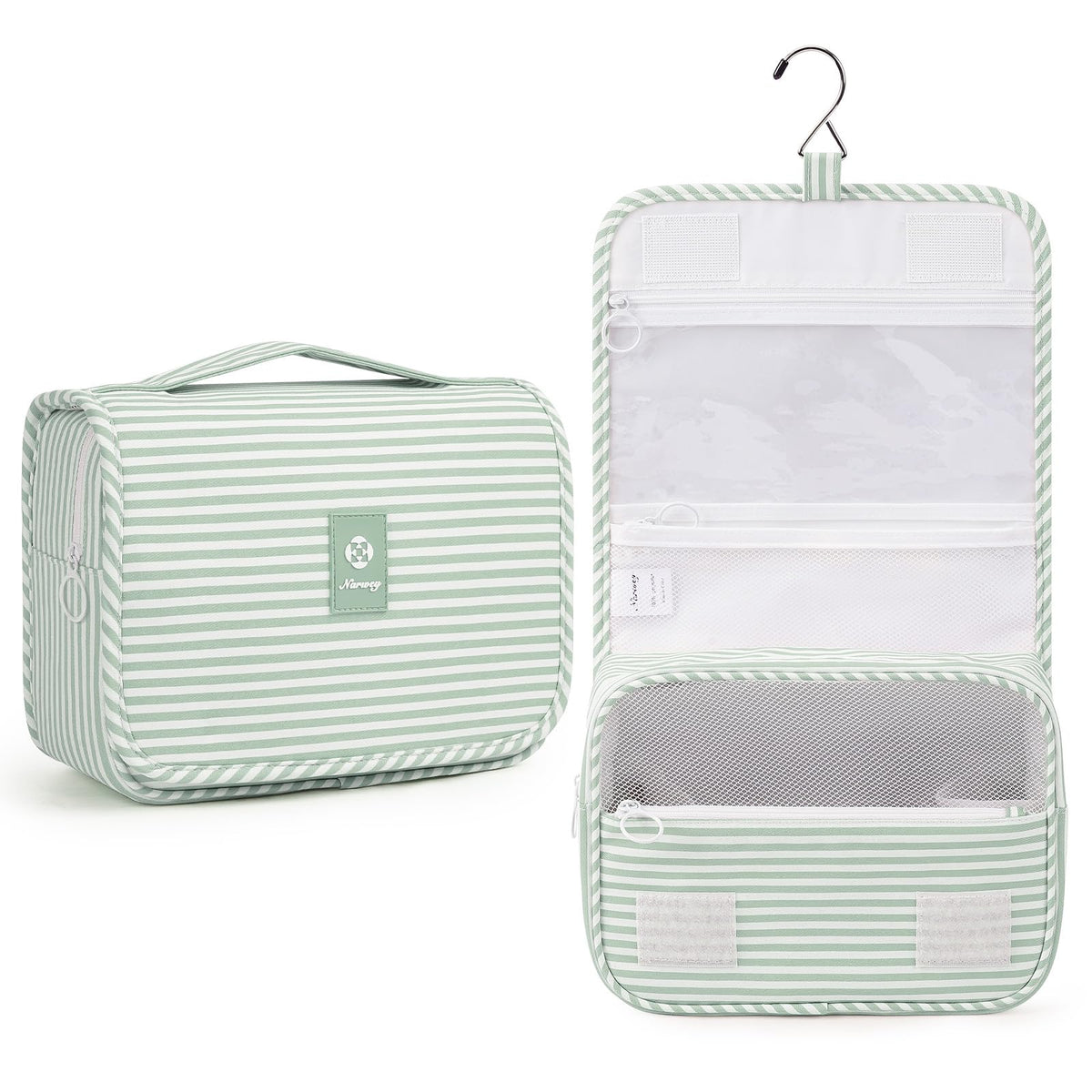 Narwey Hanging Travel Toiletry Bag for Kids Girls Women, Cute Makeup Bag