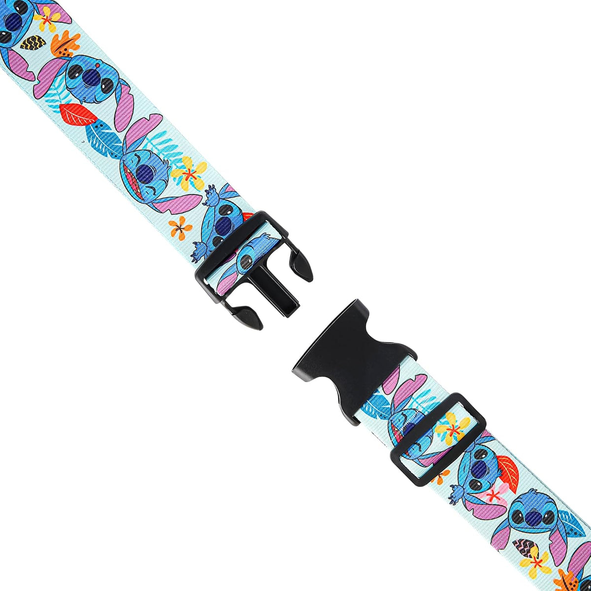 Disney Stitch Luggage Strap 2-Piece Set Officially Licensed, Adjustable Luggage Straps from 30'' to 72''