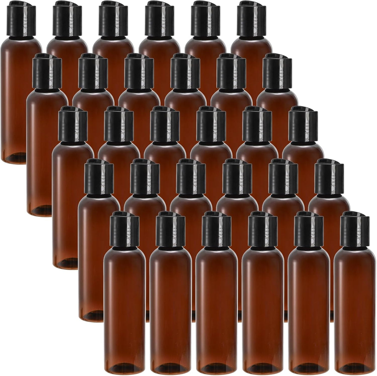 Bekith 30 Pack 4oz Travel Bottles for Toiletries, Small Plastic Squeeze Bottles with Flip Cap, Leakproof Empty Refillable Travel Size Containers For Shampoo, Lotions, Liquid Body Soap