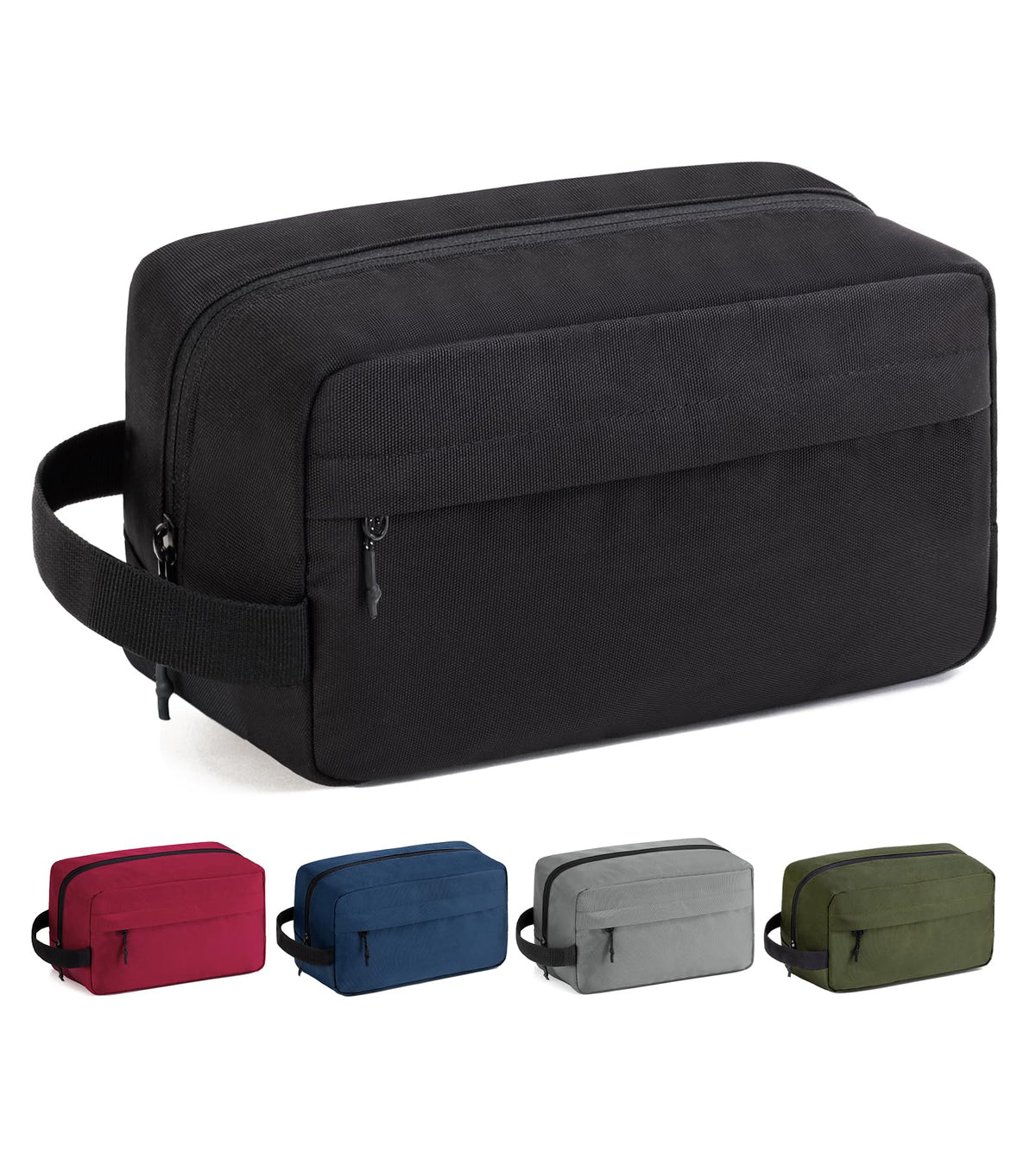Vorspack Water Resistant Travel Toiletry Bag for Men Women - Large & Black
