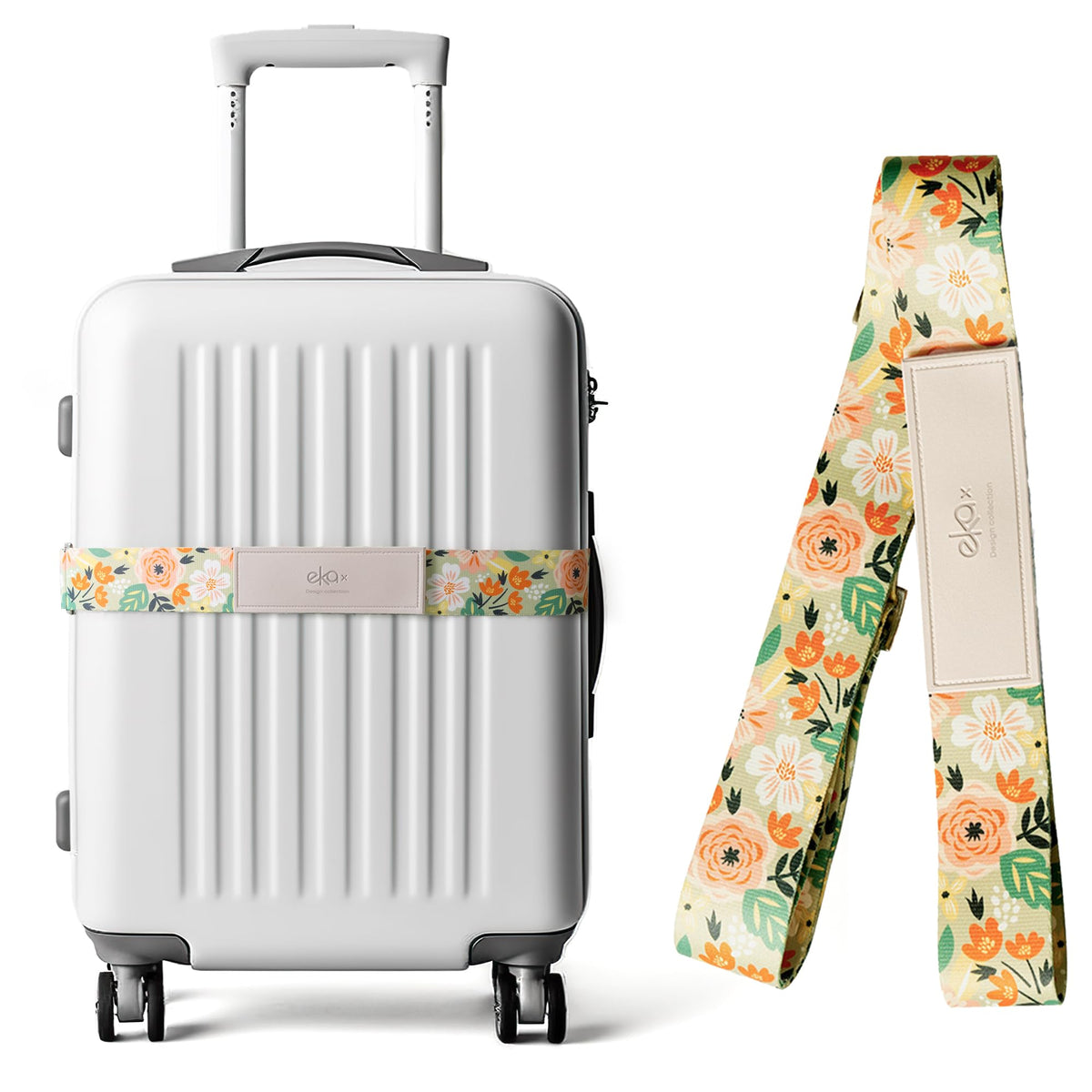 Luggage Straps for Suitcases, Adjustable Luggage Elastic Belt, Travel Essentials for Airport,Station,Vibrant Designs, Puppy