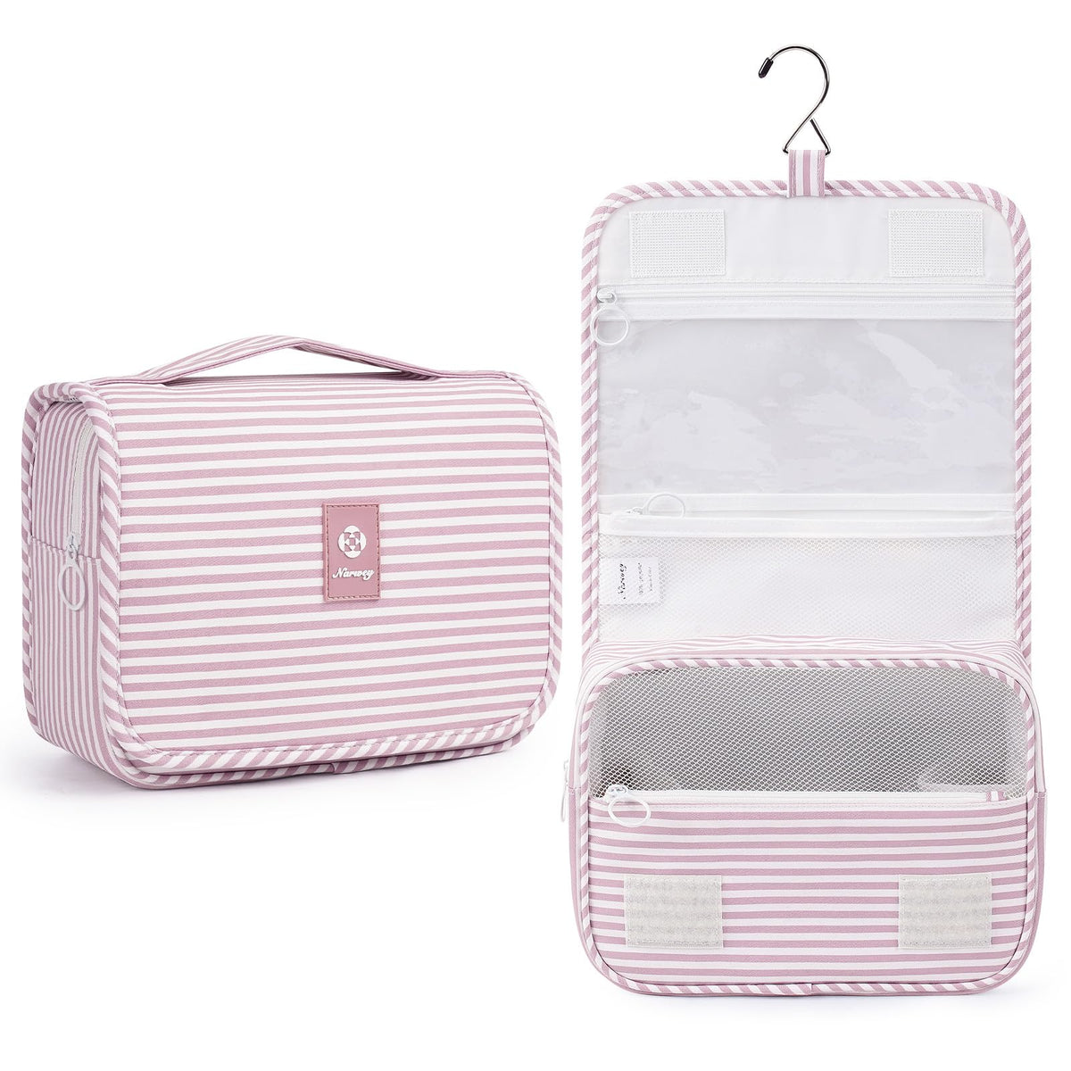 Narwey Hanging Travel Toiletry Bag for Kids Girls Women, Cute Makeup Bag