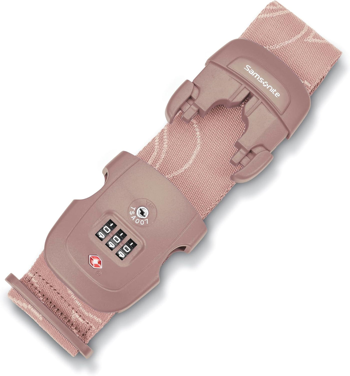 Samsonite 3-Dial Combination Lock, TSA Approved Travel Lock, Dusty Rose