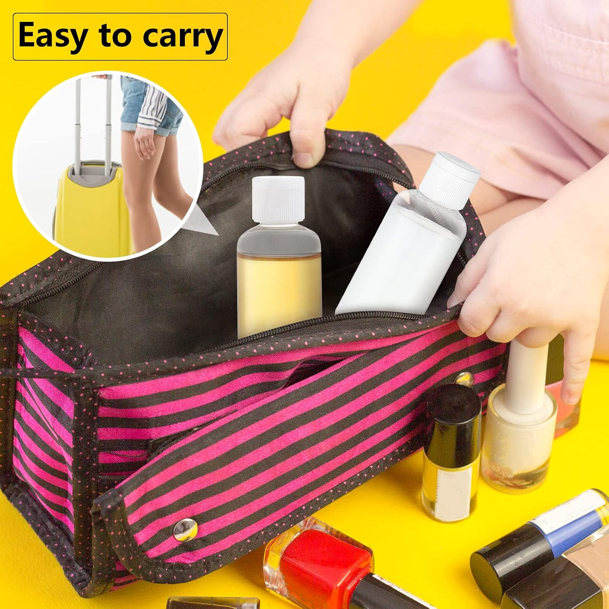 100 Pcs 1.7 oz Clear Travel Bottles with Flip Caps for Toiletries