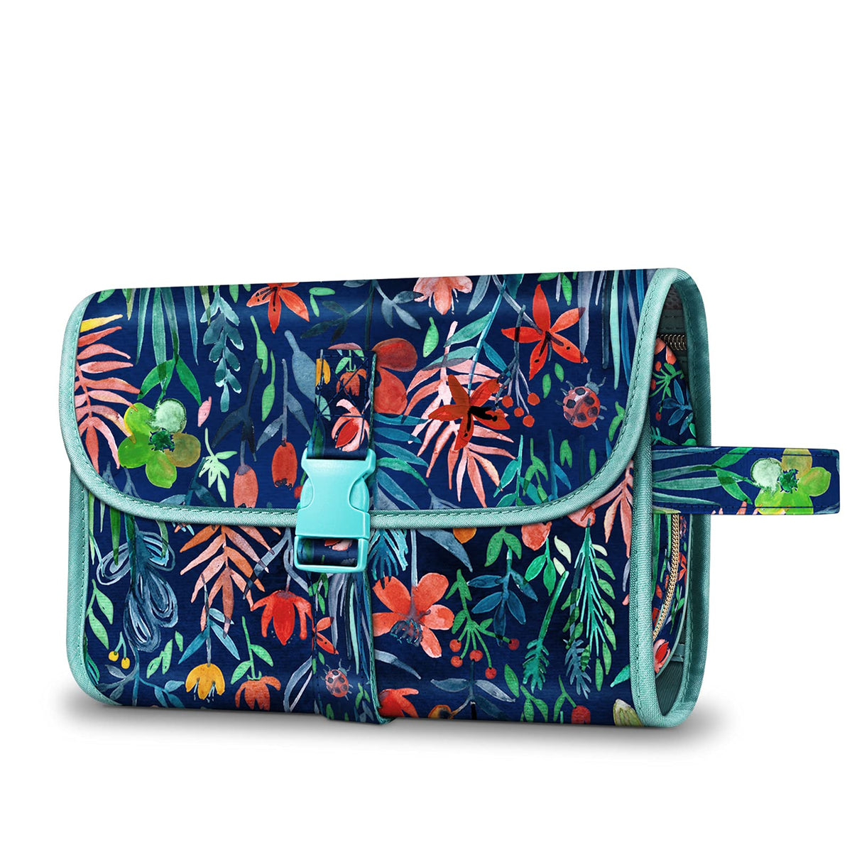 FINTIE Portable Toiletry Cosmetic Travel Bag Hanging Makeup Organizer