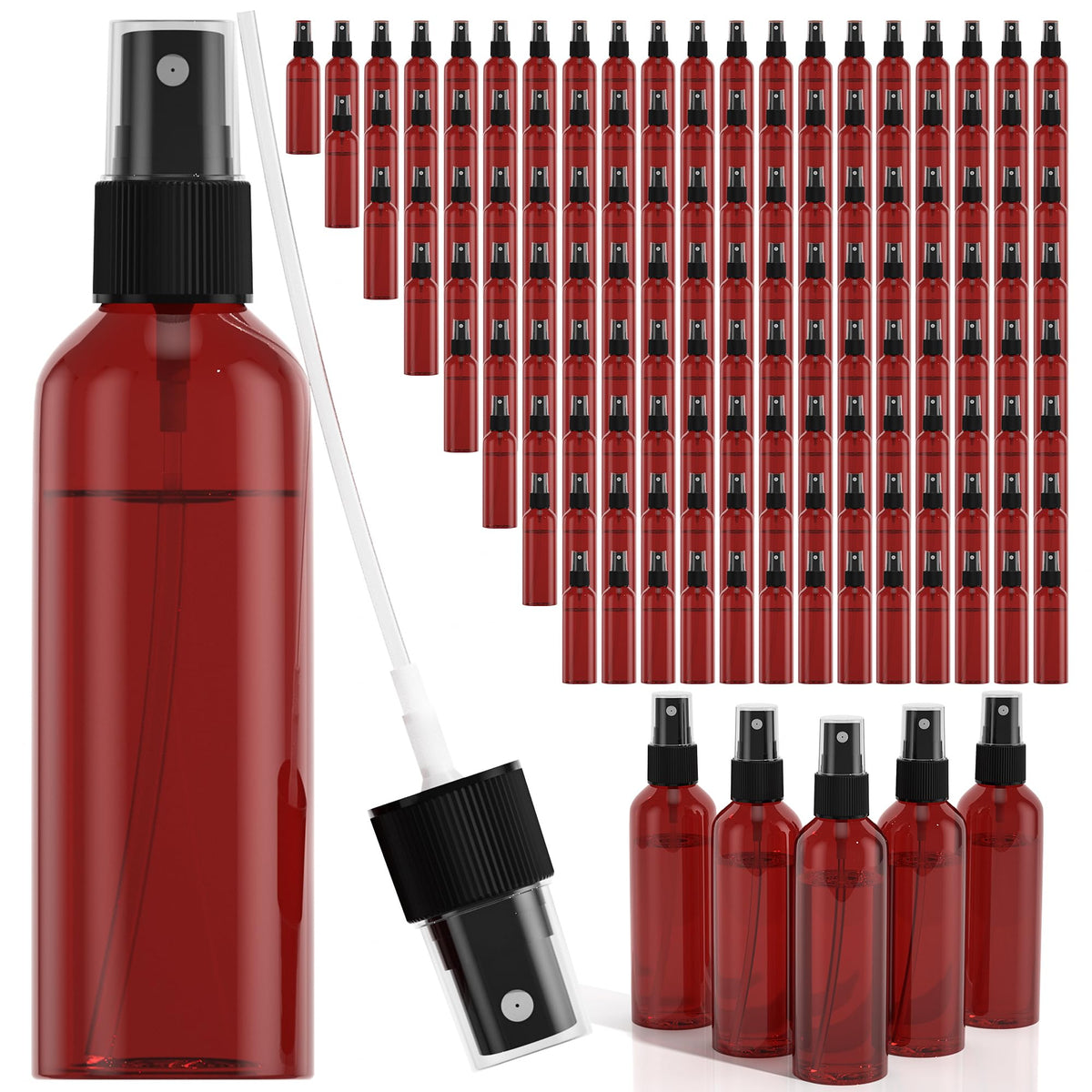 100Pack 2oz Spray Bottles 60ml Small Spray Bottle Bulk Fine Mist Sprayer