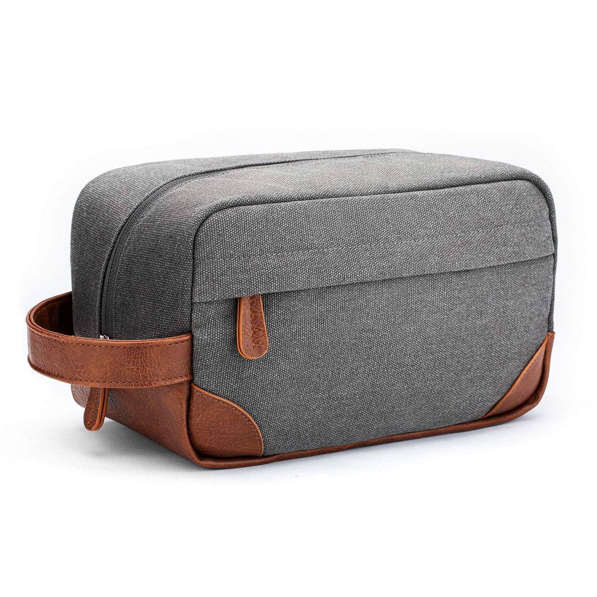 Vorspack Canvas Travel Toiletry Bag for Men, Large, Black