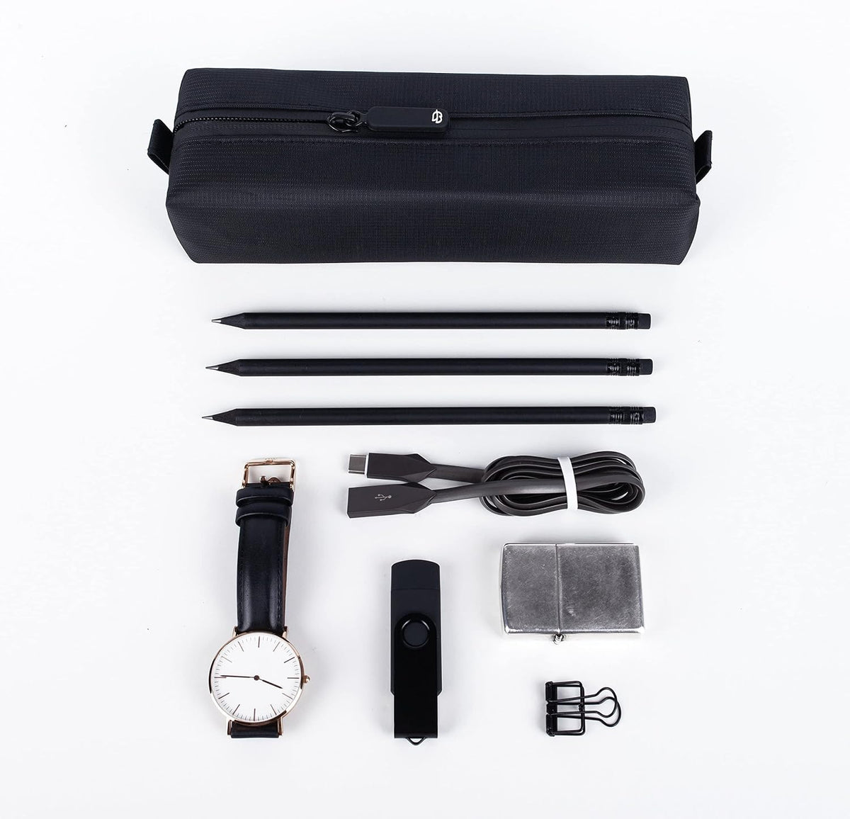 Comfyable Small Toiletry Bag for Men, Slim Mini Toothbrush Bag, Dopp Kit Bag