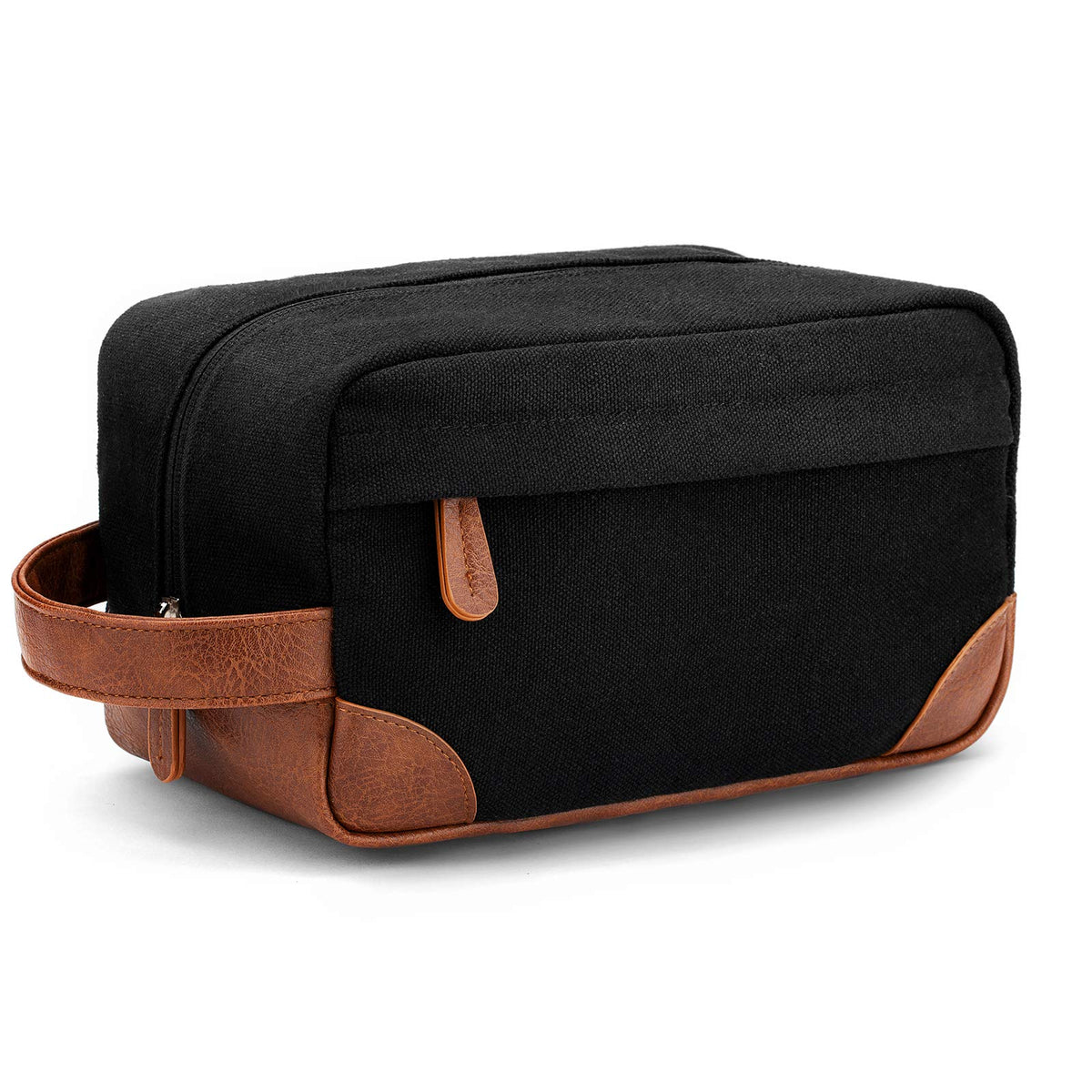 Vorspack Canvas Travel Toiletry Bag for Men, Large, Black