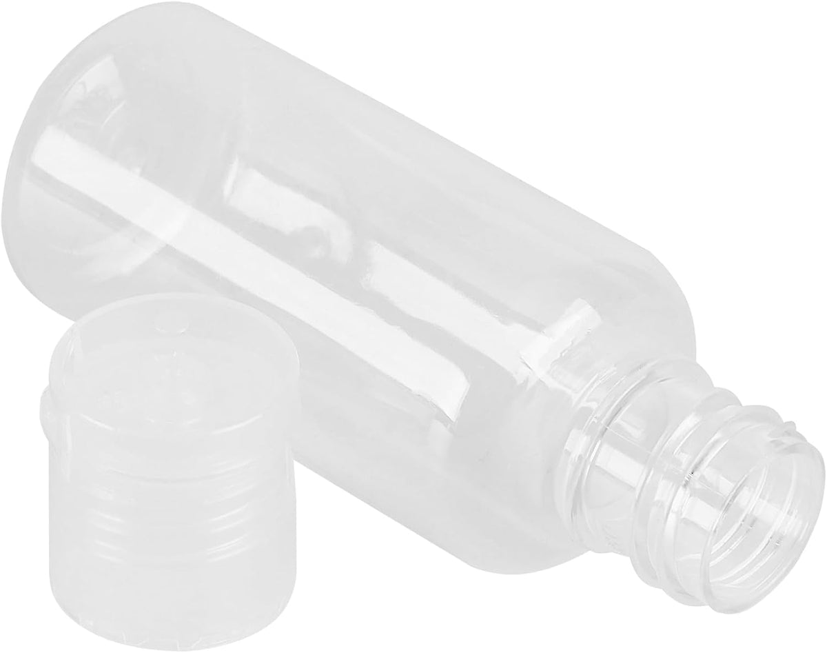 200 Pcs 1 OZ Plastic Bottles,Refillable Travel Bottles with Flip Cap, Clear Empty Travel Size Containers for Liquid Shampoo Lotion Cream