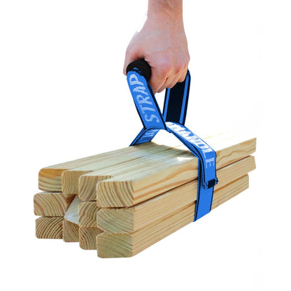 8’ Carry Strap with Handle | 2-Pack | Adjustable Belt | Easy, Safe, Secure, Lifting, Moving, Carrying Heavy Boxes, Groceries | Best Luggage Strap (Strap-A-Handle 2 Pack - 8ft. Length, 40lb. Capacity)