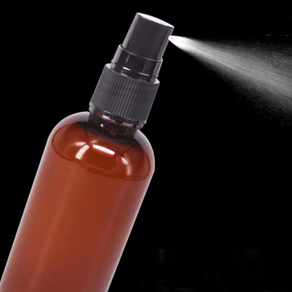 24 Pack 2oz Amber Plastic Spray Bottles For Essential Oils, Perfumes