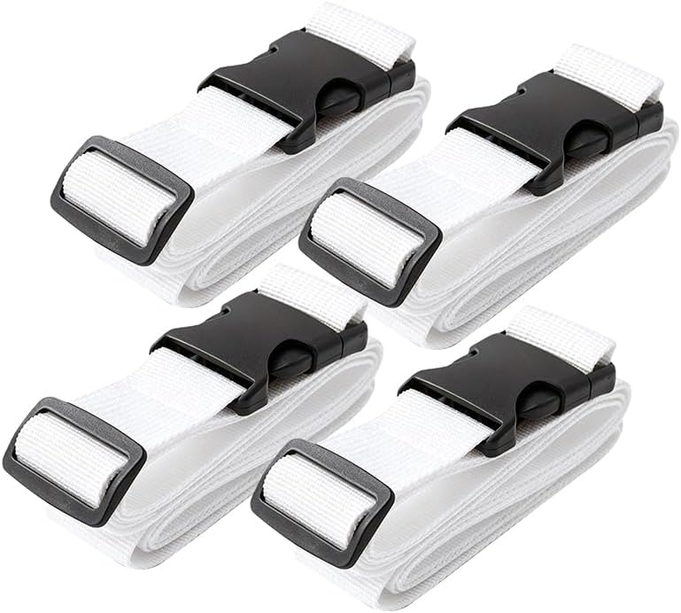 Luggage Straps Travel Suitcase Linking Belt Adjustable(Brown)