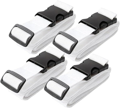 Luggage Straps Travel Suitcase Linking Belt Adjustable(Brown)