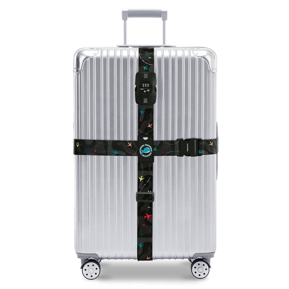 Travelkin Luggage Straps TSA Approved, Suitcase Straps with TSA Lock