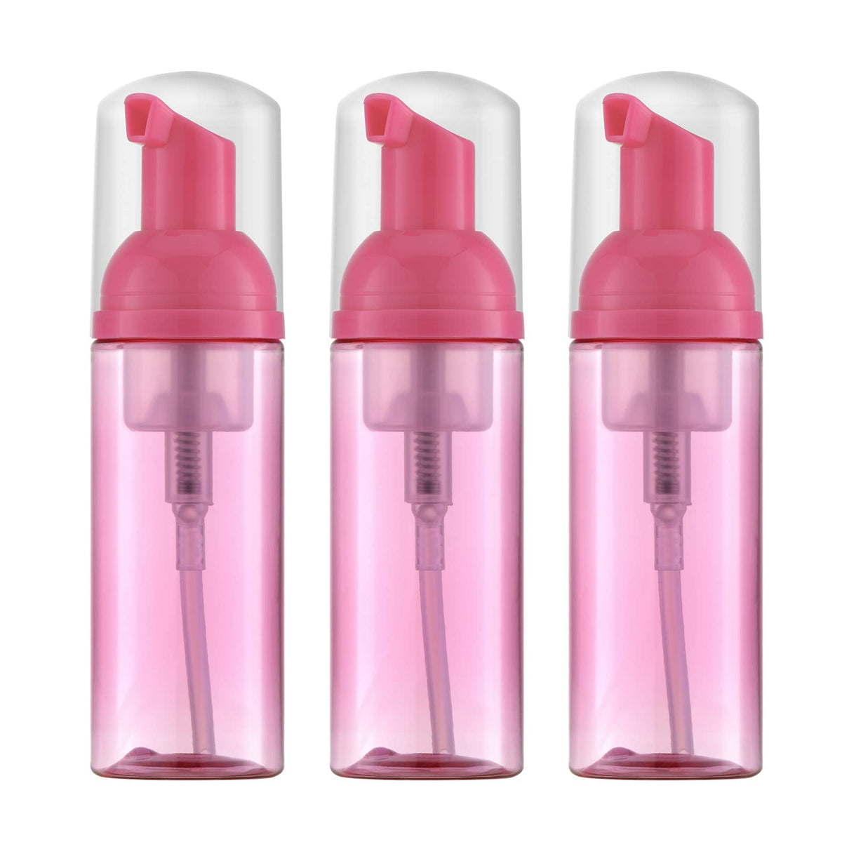 Travel Foam Pump Bottle, 2oz Small Size Foaming Soap Dispenser 30Pack Clear
