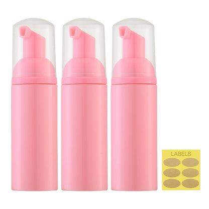 Travel Foam Pump Bottle, 2oz Small Size Foaming Soap Dispenser 30Pack Clear
