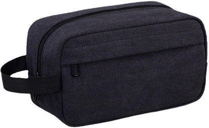Men's Toiletry Bag, Travel Toiletry Organizer Kit Water-resistant Shaving Bag for Toiletries Accessories, Door Room Essentials, Black-medium (Black)