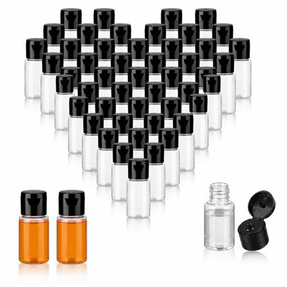 100 Pcs 15 ml/0.5 oz Small Travel Bottles with Flip Cap Leak-proof