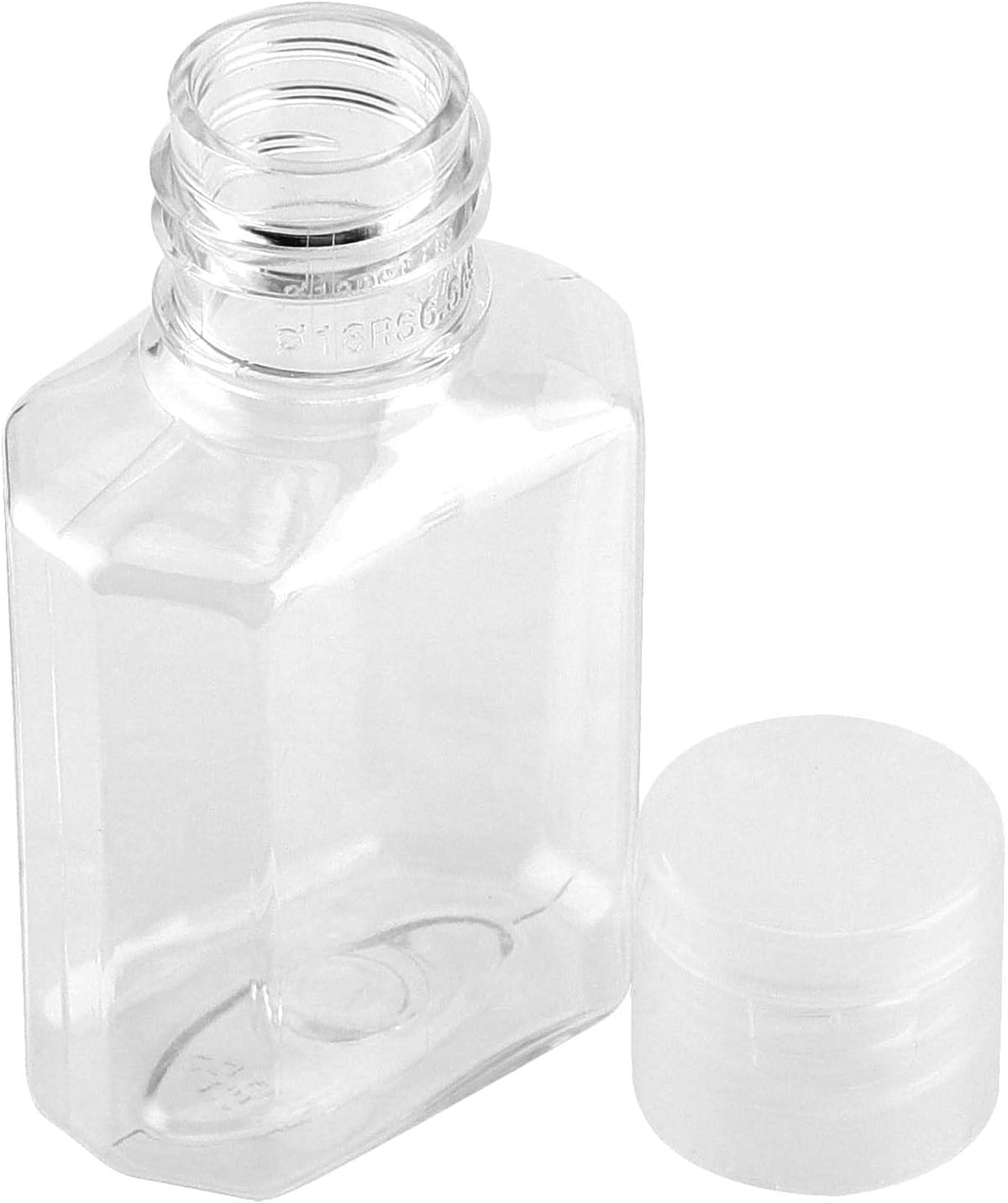 SEUNMUK 60 Pcs 1oz / 30ml Mini Plastic Bottles, Portable Clear Plastic Travel Bottles with Flip Cap, Empty Hand Sanitizer Bottle for Travel Business Trip Dispensing Toiletry