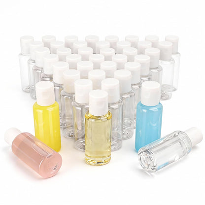 100 Pack 4 oz Plastic Squeeze Bottles with Top Flip Caps, Clear Empty Squeeze Bottles for Lotion, Travel-Friendly Clear Refillable Bottle, BPA-Free for Liquids and Personal Care