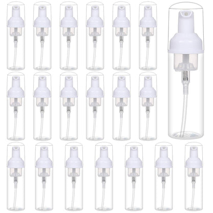 ROMROC 24PCS Travel Foam Pump Bottle Dispenser 2oz/60ml Lash Shampoo Bottle