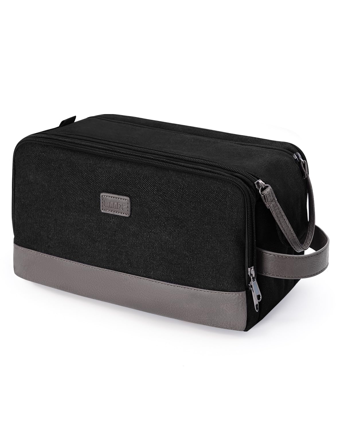 WANDF Travel Toiletry Bag for Men, Canvas Shaving Dopp Kit