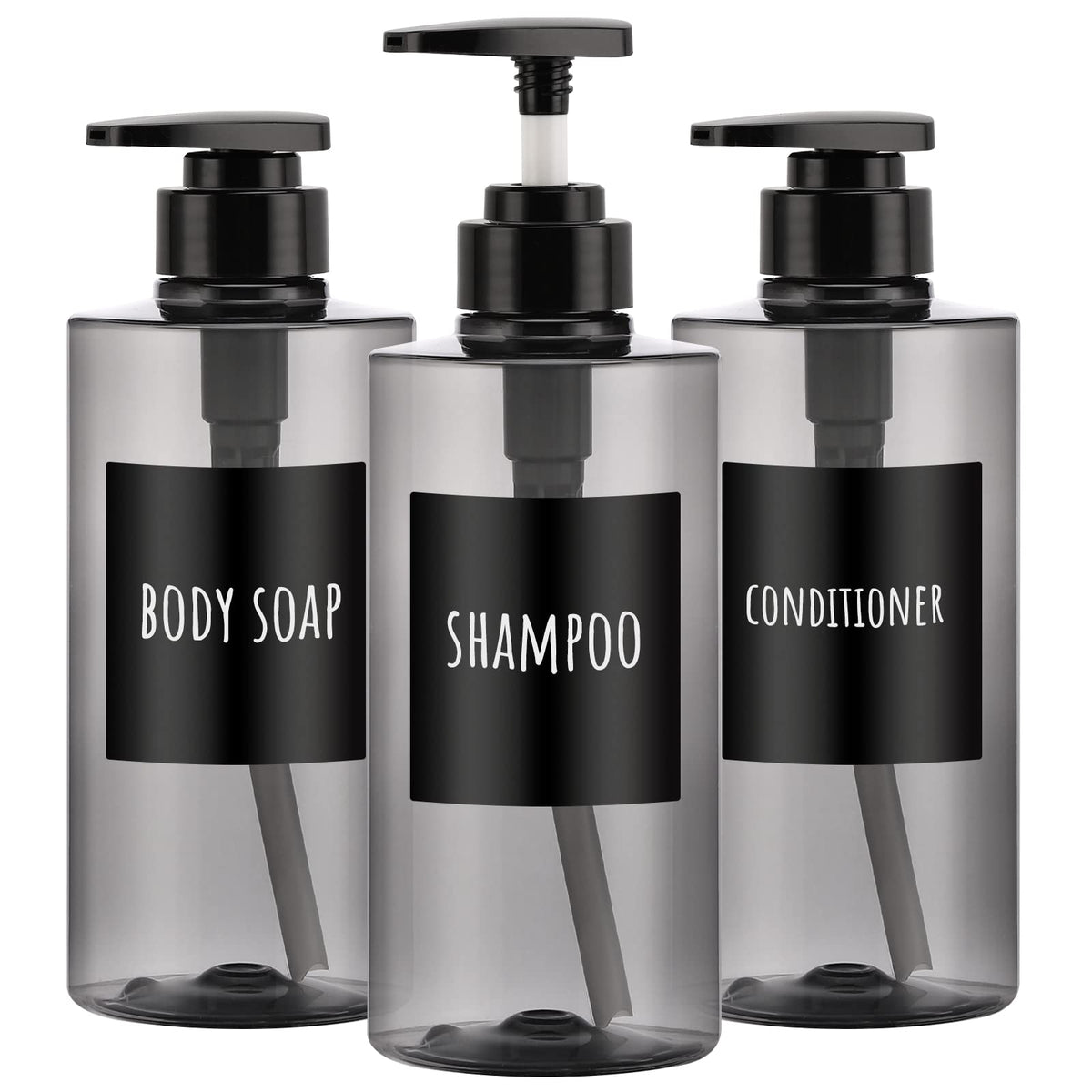 Segbeauty Shampoo and Conditioner Dispensers, 10oz Refillable Pump Bottles for Shower 300ml Body Wash Shampoo Dispenser 3 Packs Empty Plastic Press Bathroom Liquid Body Soap Gel Lotion Dispenser Blue