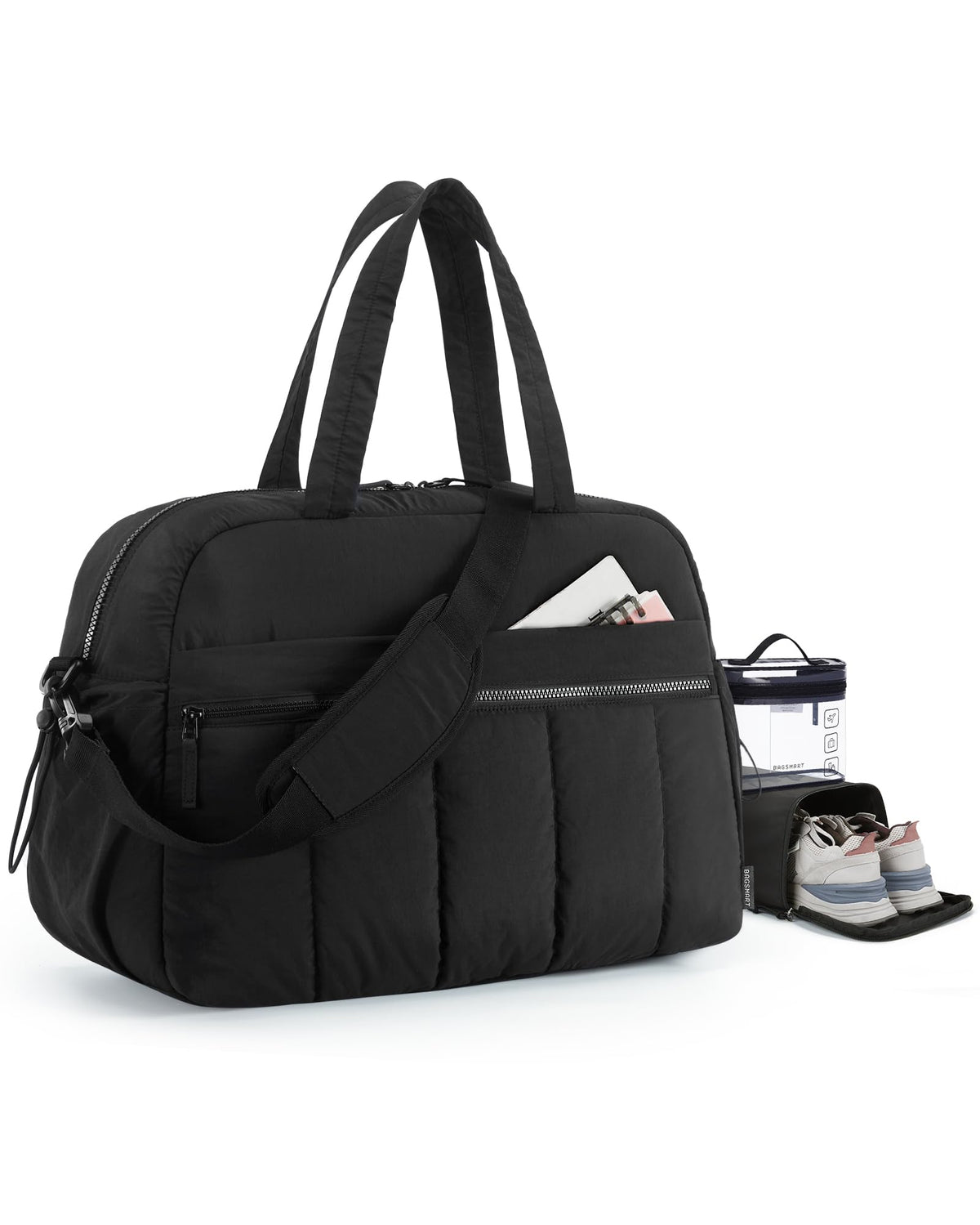 BAGSMART Duffle Bag for Travel, Gym Bag for Women, Weekender Carry on
