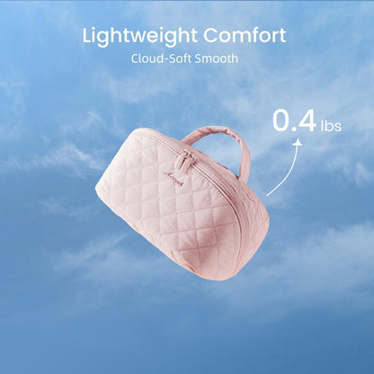 LOVEVOOK Travel Makeup Bag for Women With Mirror, Small Toiletry Bag