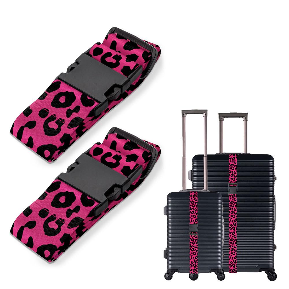 WIRESTER Set of 2 Adjustable Luggage Straps With Buckle, Travel Secure Belt for Suitcase Baggage, Luggage Accessories - Ocean Sea Turtle
