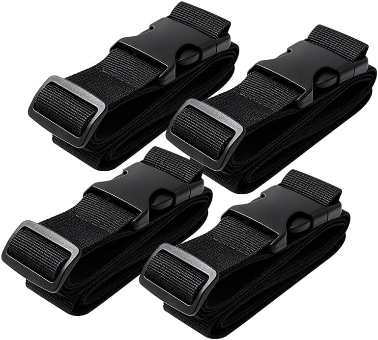 Luggage Straps Travel Suitcase Linking Belt Adjustable(Brown)