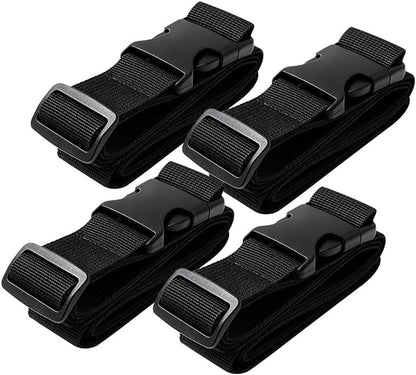 Luggage Straps Travel Suitcase Linking Belt Adjustable(Brown)
