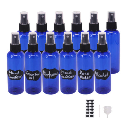24 Pack 2oz Amber Plastic Spray Bottles For Essential Oils, Perfumes