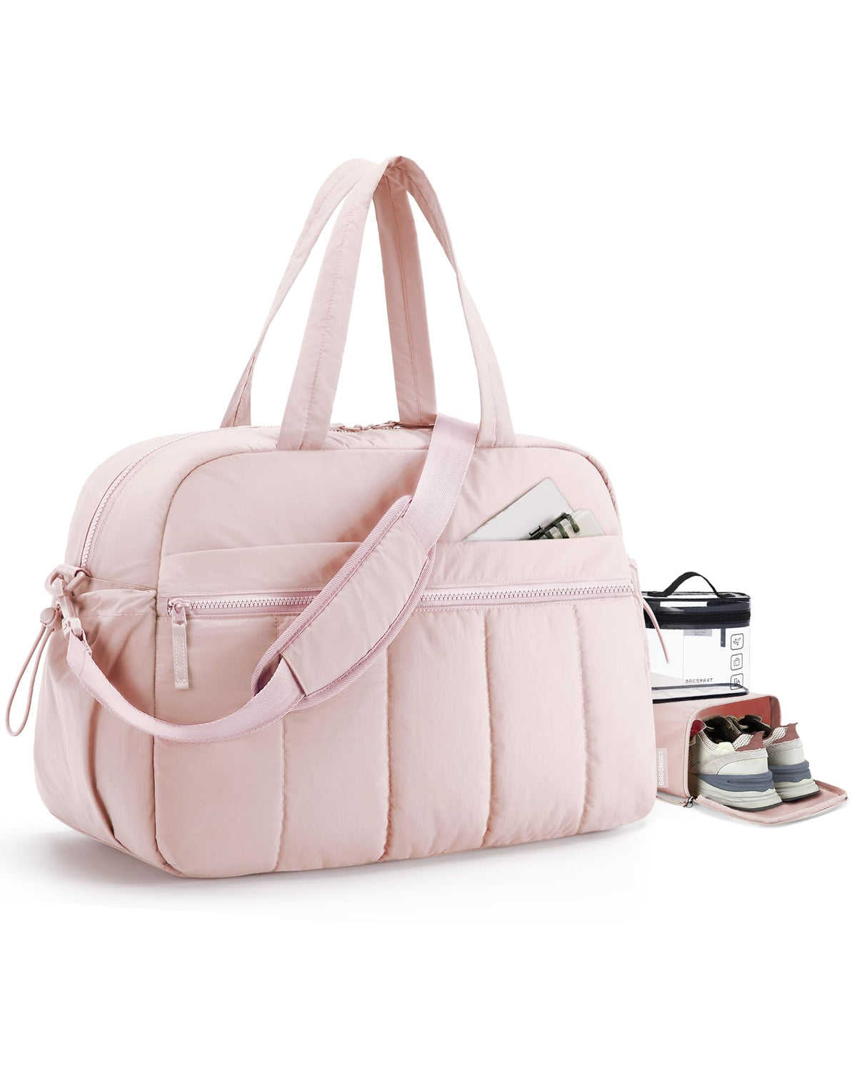 BAGSMART Duffle Bag for Travel, Gym Bag for Women, Weekender Carry on