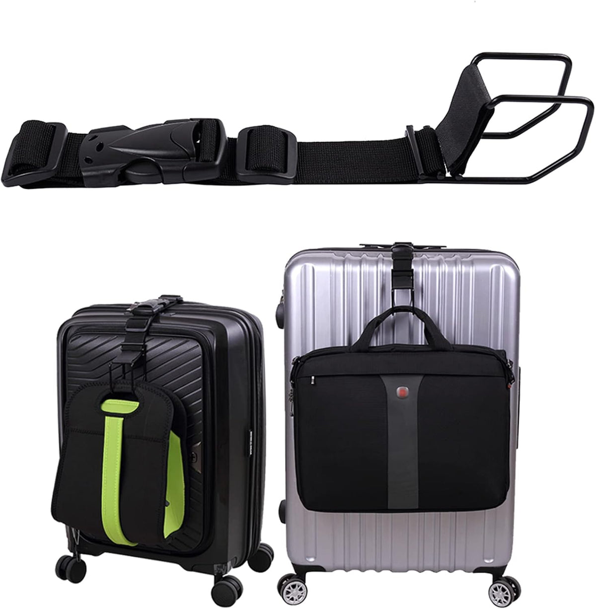 Vigorport Luggage Hook Strap, J Hook for Add A Bag Luggage Travel Essential