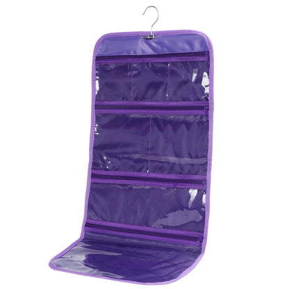 Foldable Clear Hanging Travel Toiletry Bag Cosmetic Organiser Storage